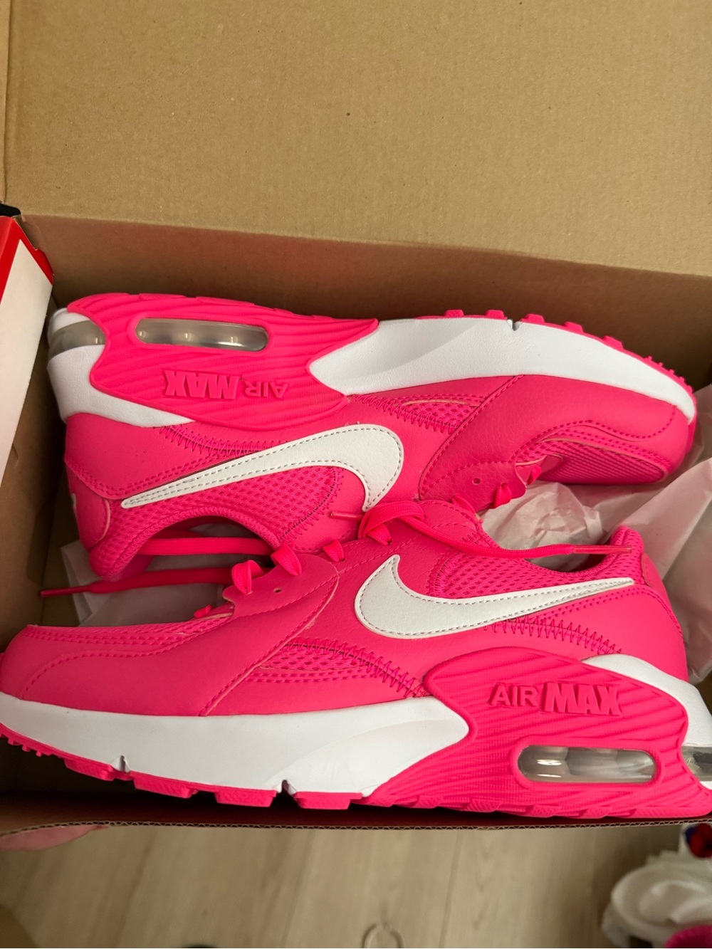 Nike Kids Air Max Sneakers - Hot Pink & White